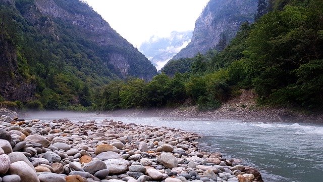 Free download Nature Mountain River Mountains -  free photo or picture to be edited with GIMP online image editor