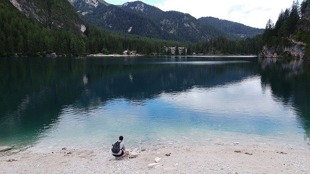 Free download Nature Pragser Wildsee Mountains -  free free photo or picture to be edited with GIMP online image editor