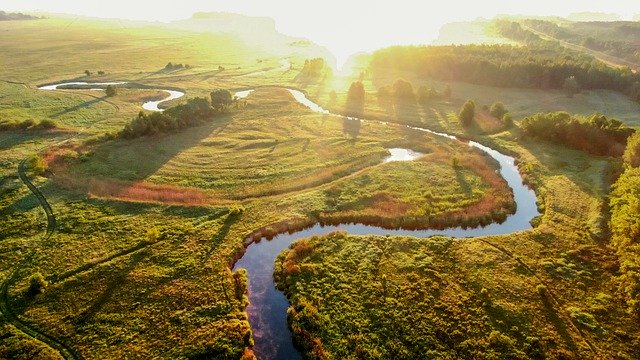 Bezpłatne pobieranie Nature River Dawn - bezpłatne zdjęcie lub obraz do edycji za pomocą internetowego edytora obrazów GIMP