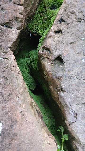 Muat turun percuma Nature Rock Moss Rocky - foto atau gambar percuma untuk diedit dengan editor imej dalam talian GIMP