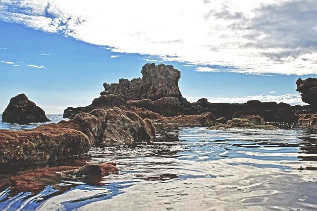 Free download nature sea coast rock seascape free picture to be edited with GIMP free online image editor