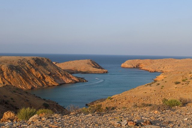 Free download nature sea tourism beach muscat free picture to be edited with GIMP free online image editor