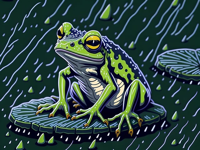 Free download nature wallpaper ai generated frog free picture to be edited with GIMP free online image editor