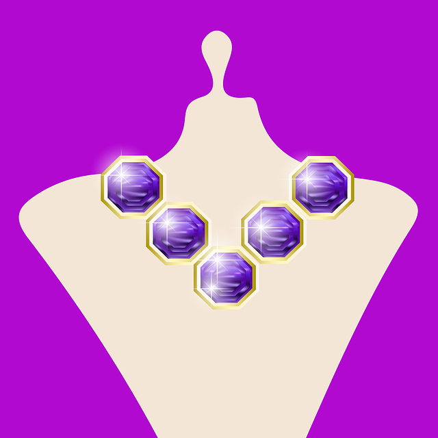 Free download Necklace Amethyst Jewelry -  free illustration to be edited with GIMP free online image editor