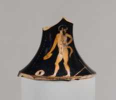 Free download Neck of a terracotta oinochoe (jug) free photo or picture to be edited with GIMP online image editor