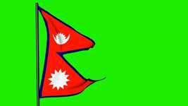 Free download Nepal Flag Animation 3D -  free video to be edited with OpenShot online video editor