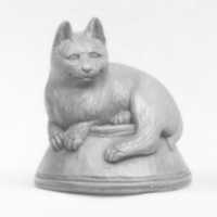 Free download Netsuke of Cat Lying on a Bowl, underneath which is a Fish free photo or picture to be edited with GIMP online image editor