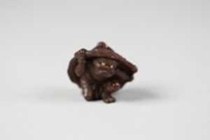 Free download Netsuke of Demon under a Lotus free photo or picture to be edited with GIMP online image editor