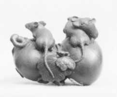 Free download Netsuke of Gourd and Mice free photo or picture to be edited with GIMP online image editor