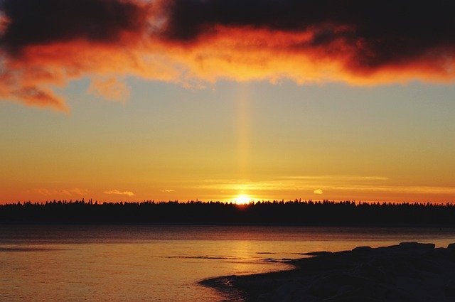 Unduh gratis Newbrunswick Sunset - foto atau gambar gratis untuk diedit dengan editor gambar online GIMP