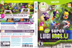 Free download New Super Luigi U Wii U Box Art free photo or picture to be edited with GIMP online image editor