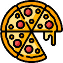 New tab Pizza background  screen for extension Chrome web store in OffiDocs Chromium