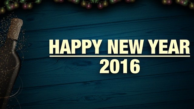 Free download New Year 2016 Background -  free illustration to be edited with GIMP free online image editor