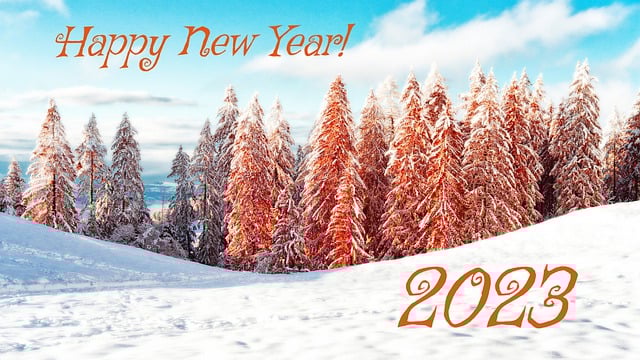 Free download new year christmas 2023 the date free picture to be edited with GIMP free online image editor