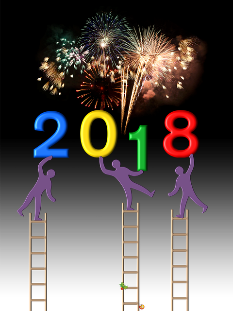Free download New YearS Day 2018 Party -  free illustration to be edited with GIMP free online image editor