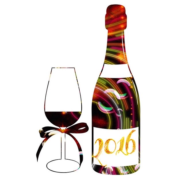 Free download New YearS Eve Champagne -  free illustration to be edited with GIMP free online image editor