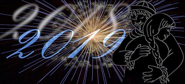 Free download New YearS Eve Year Fireworks -  free illustration to be edited with GIMP free online image editor