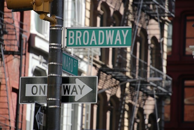 Free download new york broadway street sign free picture to be edited with GIMP free online image editor