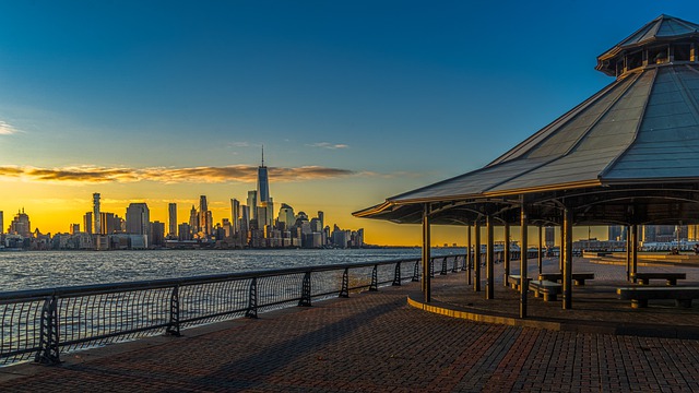 Free download new york sunrise manhattan city free picture to be edited with GIMP free online image editor