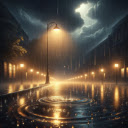Night in the rain  screen for extension Chrome web store in OffiDocs Chromium