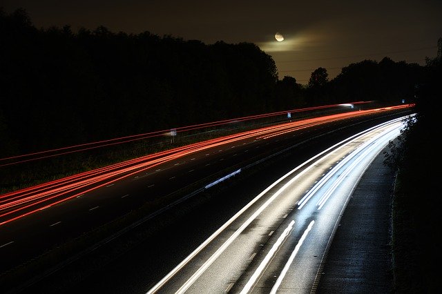 Téléchargement gratuit de Night Motorway England United - photo ou image gratuite à éditer avec l'éditeur d'images en ligne GIMP