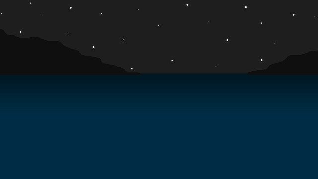 Free download Night Ocean Sea -  free illustration to be edited with GIMP free online image editor