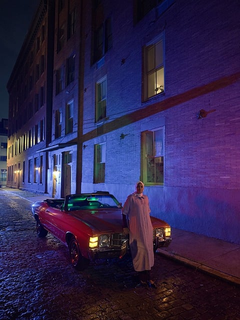 Free download night view woman car street free picture to be edited with GIMP free online image editor
