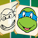 Ninja Turtles Coloring Book  screen for extension Chrome web store in OffiDocs Chromium