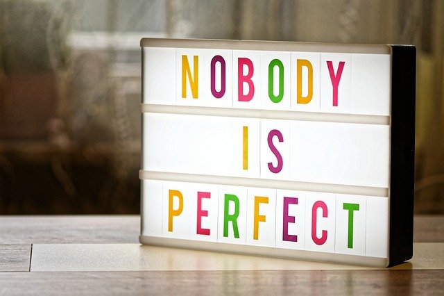 Free download nobody is perfect motivation free picture to be edited with GIMP free online image editor