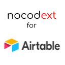 Nocodext for Airtable  screen for extension Chrome web store in OffiDocs Chromium