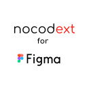 Nocodext for Figma  screen for extension Chrome web store in OffiDocs Chromium
