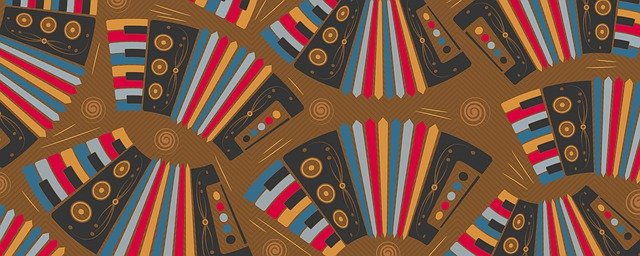 Free download Non-Seamless Pattern Accordion -  free illustration to be edited with GIMP free online image editor