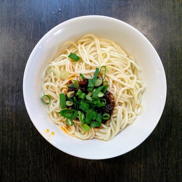 Free download Noodles Soybean Sauce Chopped -  free photo or picture to be edited with GIMP online image editor