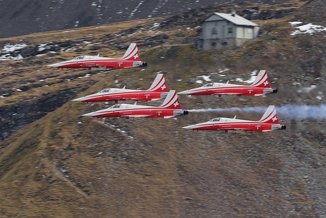 Free download northrop f 5e tiger patrol suisse free picture to be edited with GIMP free online image editor