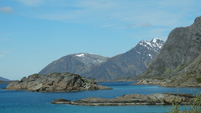 Free download Norway Lofoten Mountains -  free photo or picture to be edited with GIMP online image editor
