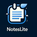 NotesLite  screen for extension Chrome web store in OffiDocs Chromium