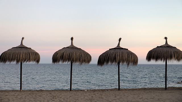 Free download no tourists beach sea sunrise free picture to be edited with GIMP free online image editor