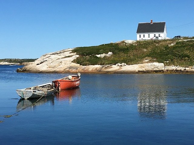 Gratis download Nova Scotia Boats PeggyS Cove - gratis foto of afbeelding om te bewerken met GIMP online afbeeldingseditor