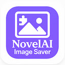 NovelAI Image Saver  screen for extension Chrome web store in OffiDocs Chromium