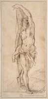 Free download Nude Figure (Saint Sebastian?) free photo or picture to be edited with GIMP online image editor