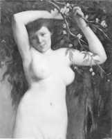 Free download Nude with Flowering Branch free photo or picture to be edited with GIMP online image editor