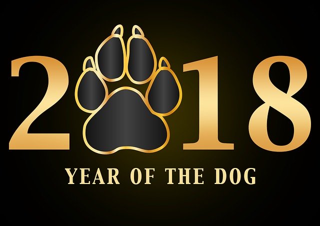 Free download Number 2018 Dog -  free illustration to be edited with GIMP free online image editor