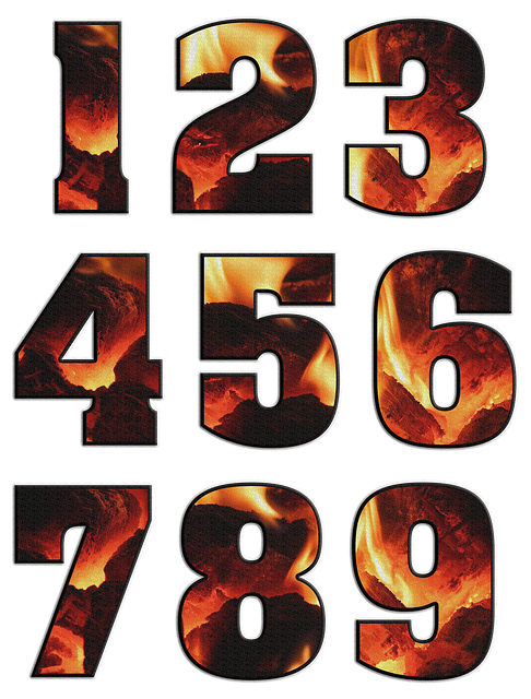 Free download Numbers Digits Characters -  free illustration to be edited with GIMP free online image editor
