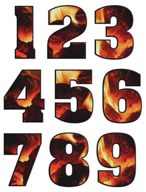 Free download Numbers Digits Characters -  free illustration to be edited with GIMP free online image editor