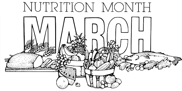 Free download Nutrition Month March - Free vector graphic on Pixabay free illustration to be edited with GIMP free online image editor