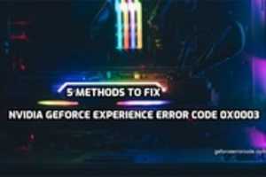 Free download NVIDIA GeForce Experience error code 0x0003 occurs mainly by several potential reasons free photo or picture to be edited with GIMP online image editor