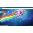 Nyan Cat  screen for extension Chrome web store in OffiDocs Chromium