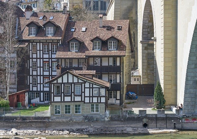 دانلود رایگان Nydegg Bridge Mattenquartier Berne - عکس یا تصویر رایگان قابل ویرایش با ویرایشگر تصویر آنلاین GIMP