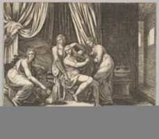 Free download Nymphs Helping Psyche with Her Toilette, from The Fable of Psyche free photo or picture to be edited with GIMP online image editor