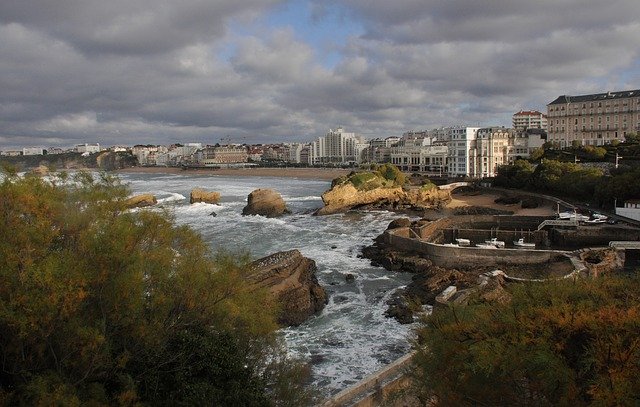 הורדה חינם Ocean Biarritz - תמונה או תמונה בחינם לעריכה עם עורך התמונות המקוון GIMP